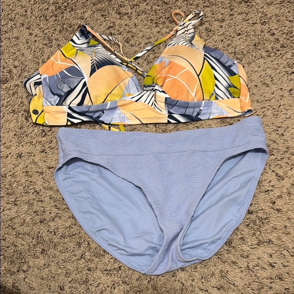 Calia Tropical Print Bikini Set